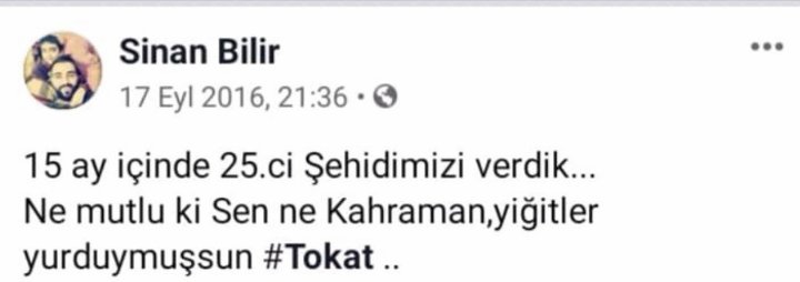 Ceyhunozdemirr's tweet photo. Ruhun Şad, Mekanın Cennet olsun Şehidim Milletimizin
Memleketimizin Başı Sağolsun...🇹🇷🇹🇷🇹🇷
#şehitlerölmezvatanbölünmez
#sinanbilir https://t.co/aM9XKpvRS2