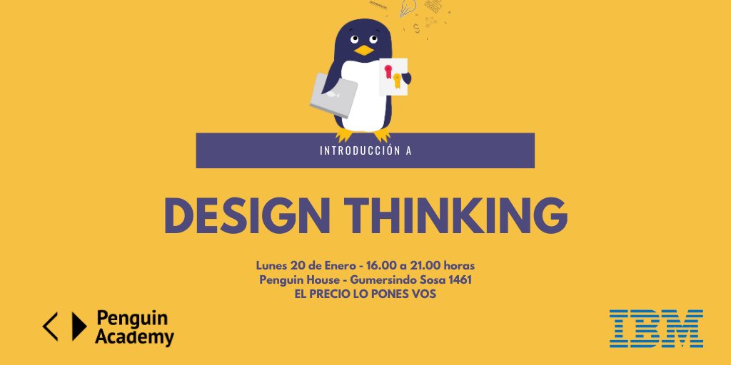 PenguinsTribe's tweet photo. Nos unimos con @IBMorg para traerles un Workshop de Design Thinking fantástico. Está enfocado al Medio Ambiente y no te lo podes perder por nada del mundo. #GoodTechIBM #CorporateServiceCorp @IBMVolunteers
https://t.co/WgxZ20c4Mu https://t.co/8bZp3qTPZg