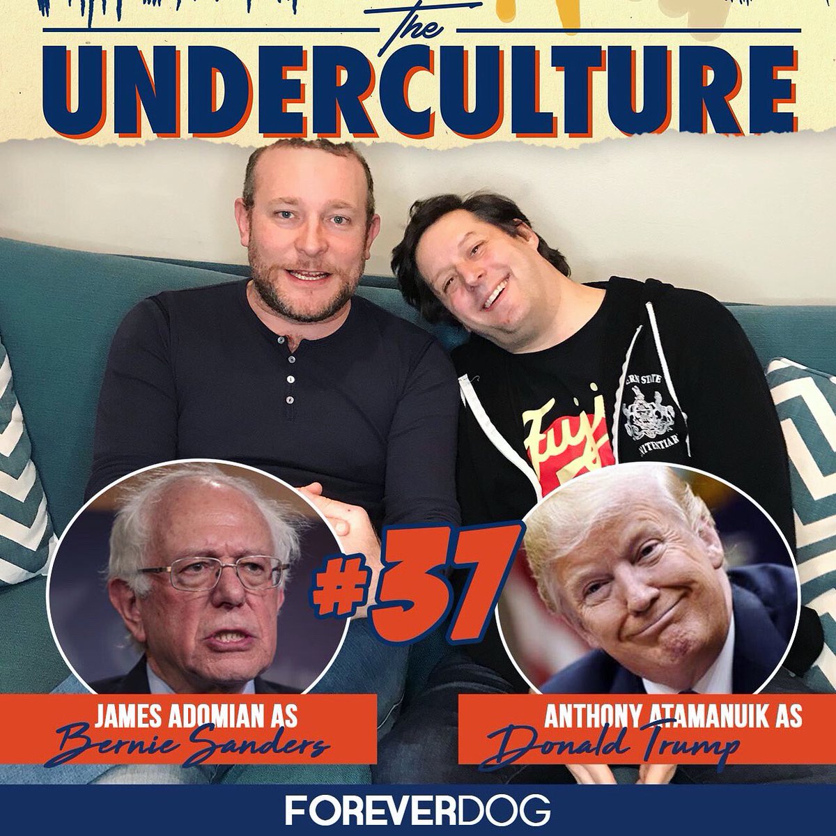 TheUnderculture's tweet photo. EP37! #BernieVsTrump with @JAdomian @TonyAtamanuik https://t.co/M1Z1WFRMUg