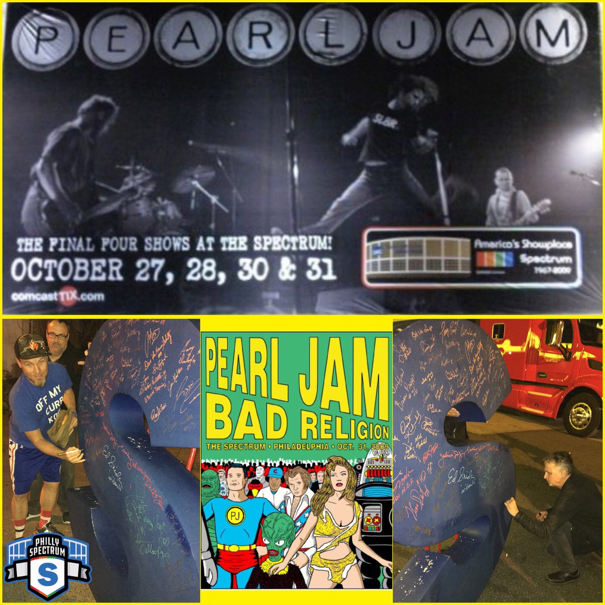 PhillySpectrumS's tweet photo. @PearlJam @WellsFargoCtr Don’t forget about that special arena that used to stand next door that you closed down.... #RememberTheSpectrum https://t.co/hNavjUZn5I