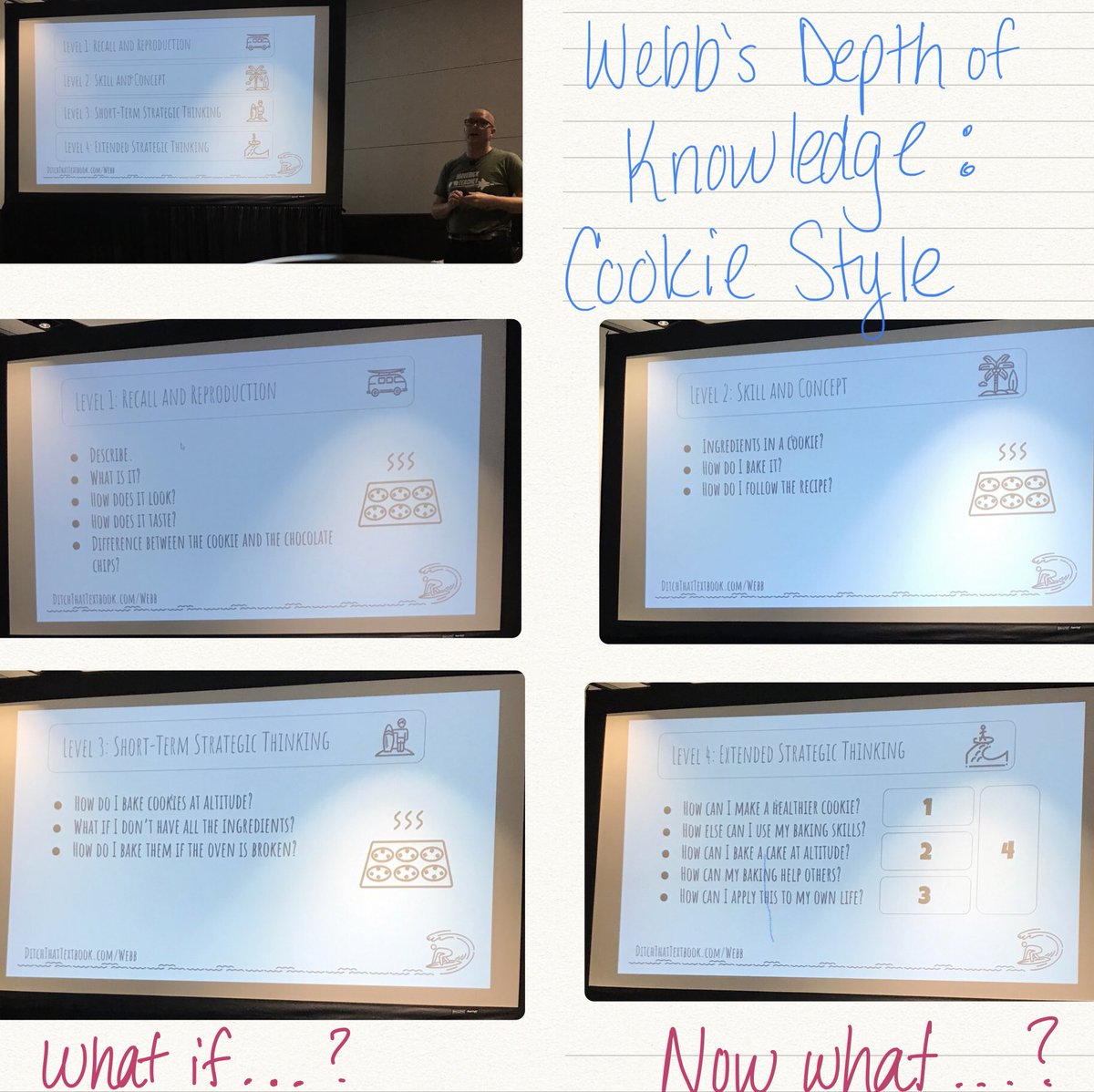 Loved this analogy of Webb’s Depth of Knowledge from today’s session with ⁦<a href="/DitchThatTxtbk/">Ditch That Textbook</a>⁩. I will never look at cookies the same way again! #fetc2020