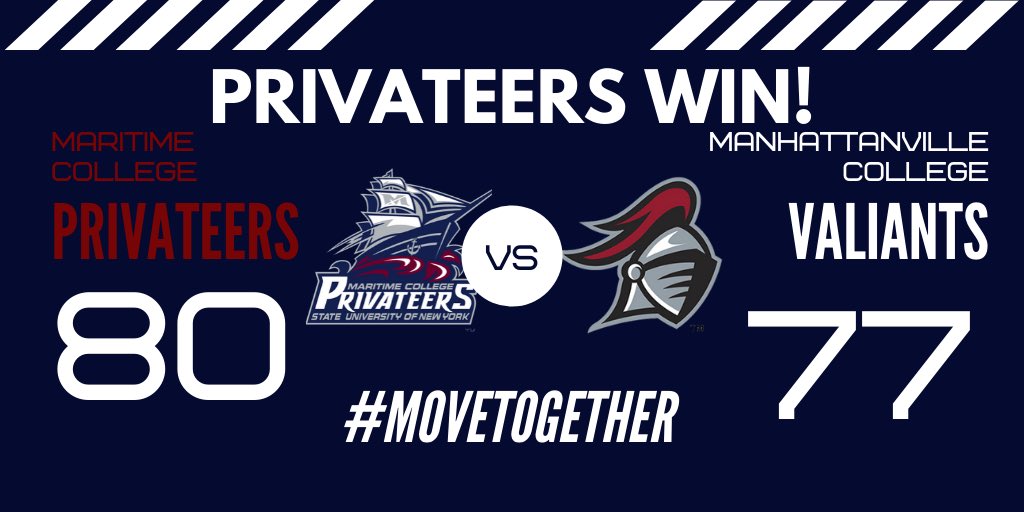 PRIVATEERS WIN! Brennan Whelan’s game winner lifts Maritime over Manhattanville for their first Skyline Conference victory of the season. #MOVEtogether ⚓️
