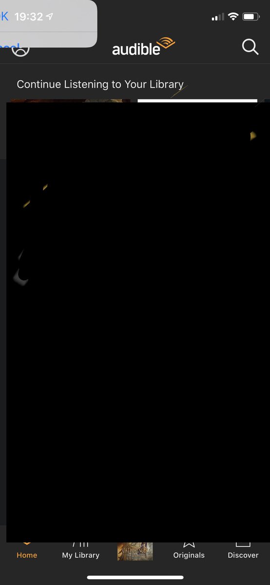 nefilim's tweet photo. @audible_com really frustrated by the sync panel that pops out of screen when first opening up the app, can do nothing but kill it and then lose furthest position ... it's been like this for more than a year, latest app version and iOS, iPhone X https://t.co/2nhXcw7vFv