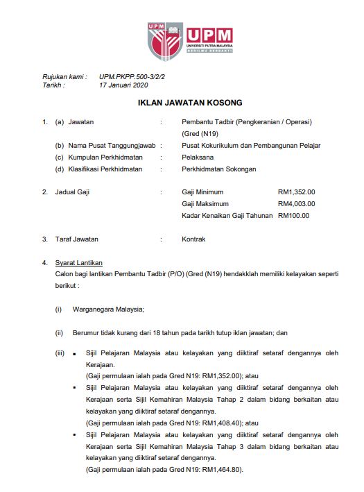 Surat Kepada Pengarah Perhutanan Negeri Pahang