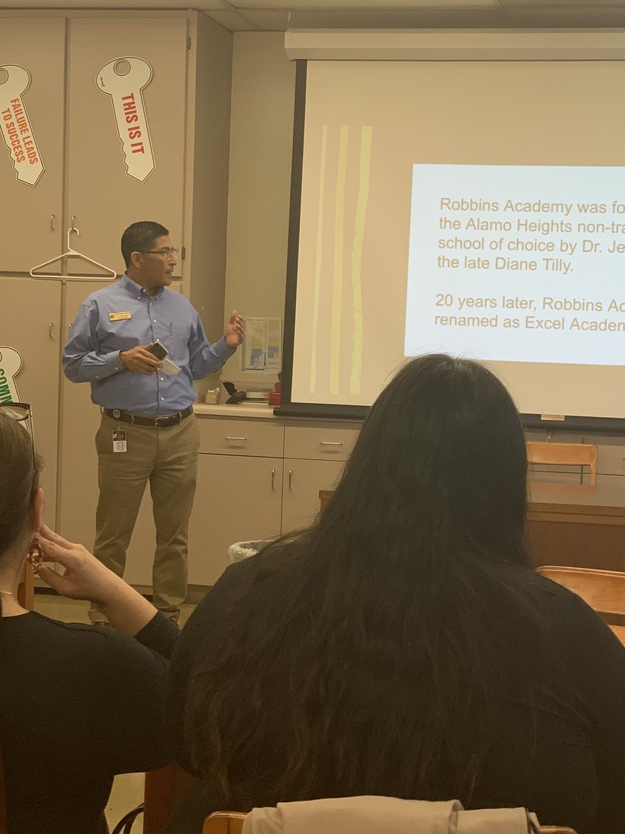 BasharaDana's tweet photo. So grateful for an amazing learning walk today at  Excel Academy where  our  Trustees and Admin team got to eat lunch with the students, hear about their experience, and tour their space! Great things taking place  there for our @AHHSmules 💙💛 https://t.co/wrBgOdPzCz