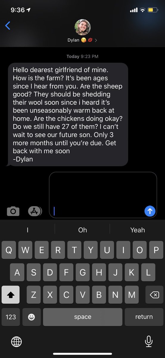 Blairelewis2's tweet photo. Didn’t text him back for an hour and this is what I get... @DylanK_Smith https://t.co/qAEbYKlcsf