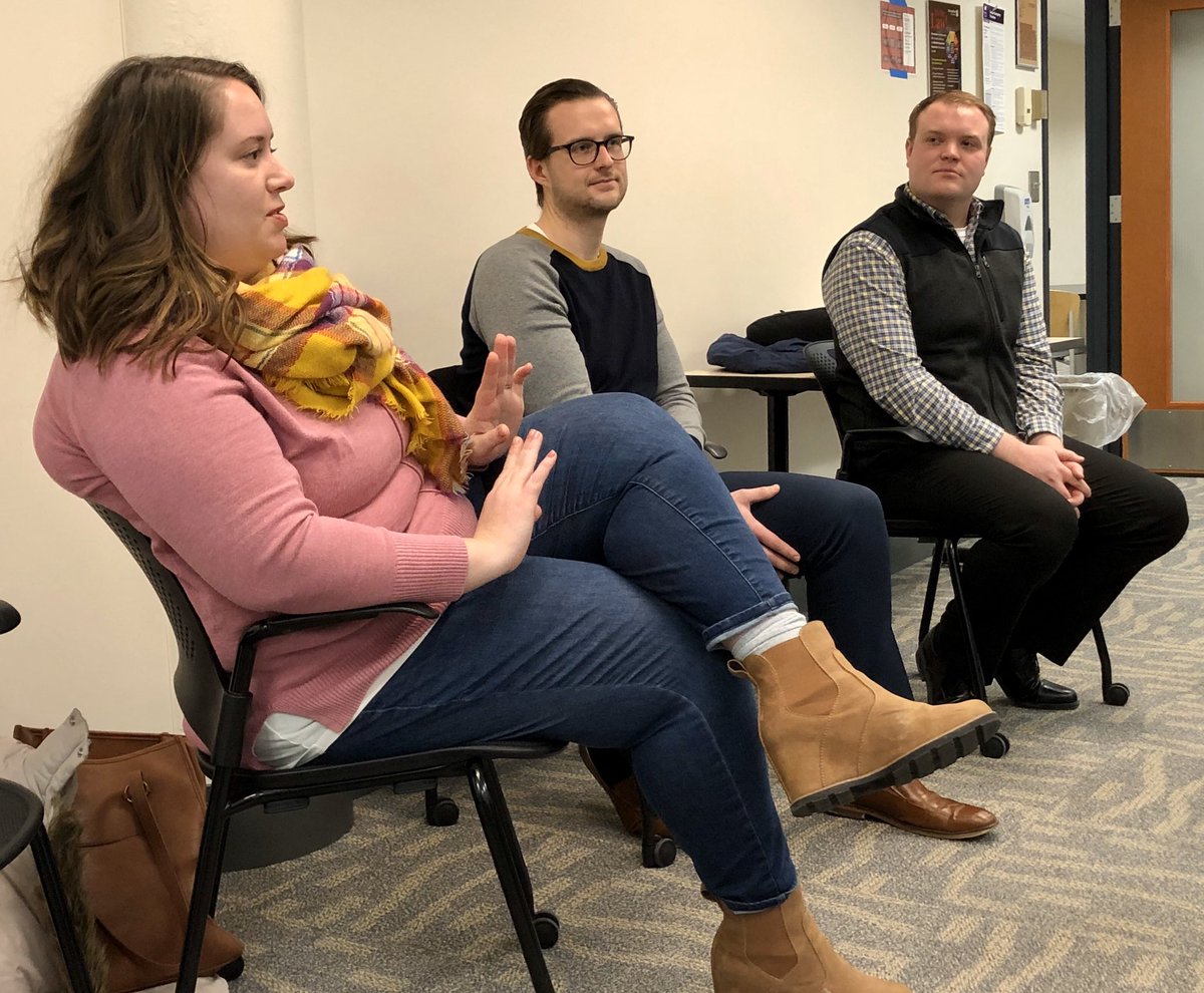 gz_'s tweet image. “I use my @APStylebook at least 12 times a day.”
- @bergallen 
#Comm481 @MetroPRMajors #AlumniPanel  @Leah_Spielman @ByDerekJames @Choose_Metro