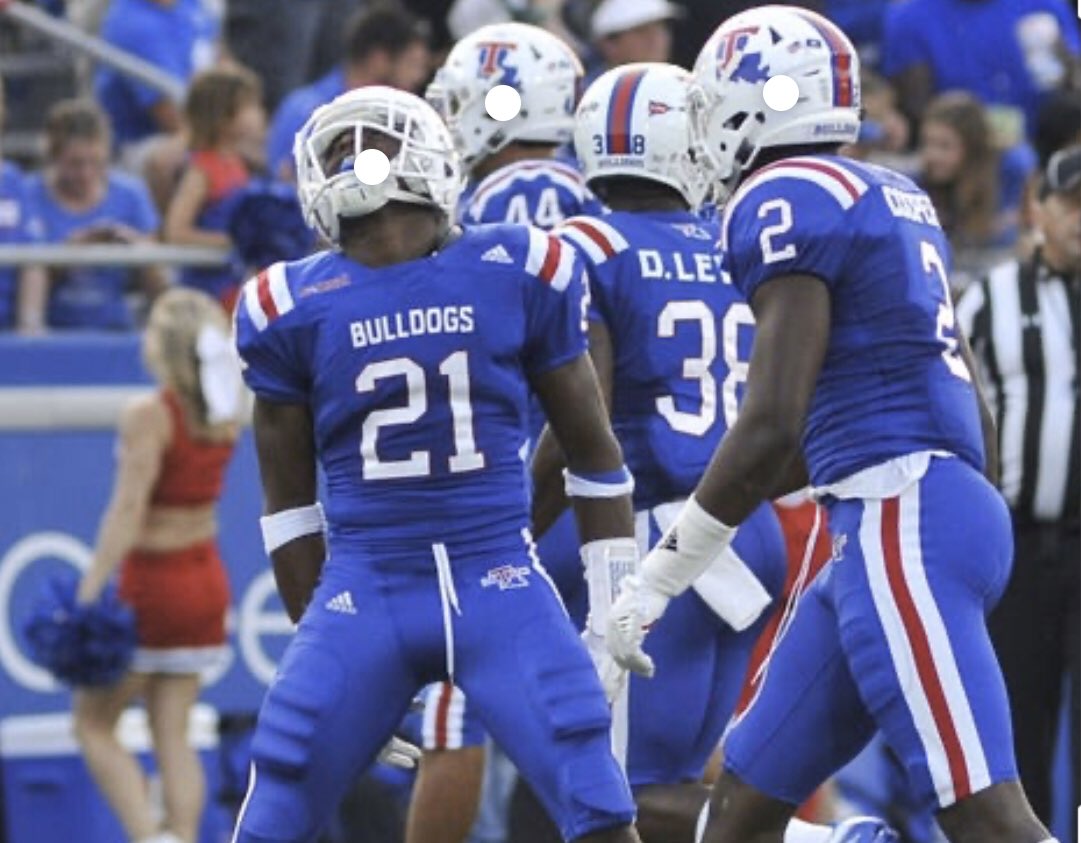 eli_chism_50's tweet photo. Blessed to have received an offer from Louisiana Tech!! ๐ด๐ต๐ถ @LATechFB @dtrain2901 @CoachSHoltz @LATechFBRecruit @CalvaryCavs @TheChrisRubio #EverLoyalBe #HBTD #UNLEASHED20 https://t.co/FImhIMUrGo