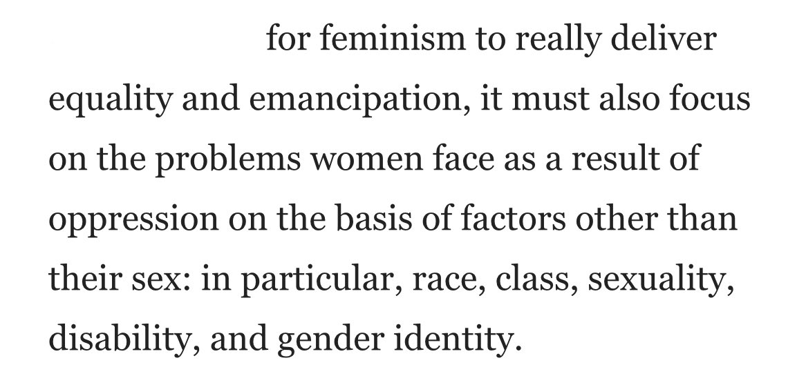 natalie1399's tweet photo. Some quotes from an interview with Vanita Sundaram, a feminist and sociologist at the University of York, discussing intersectionality 😊 #GS1000W2081 https://t.co/qs62tse4yM
