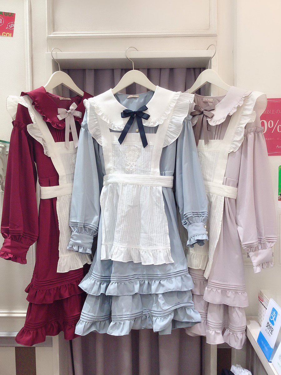 ꫛꫀꪝ①✧‧˚ ＊Romantic Heroine ワンピース＊ ボルドー/サックス