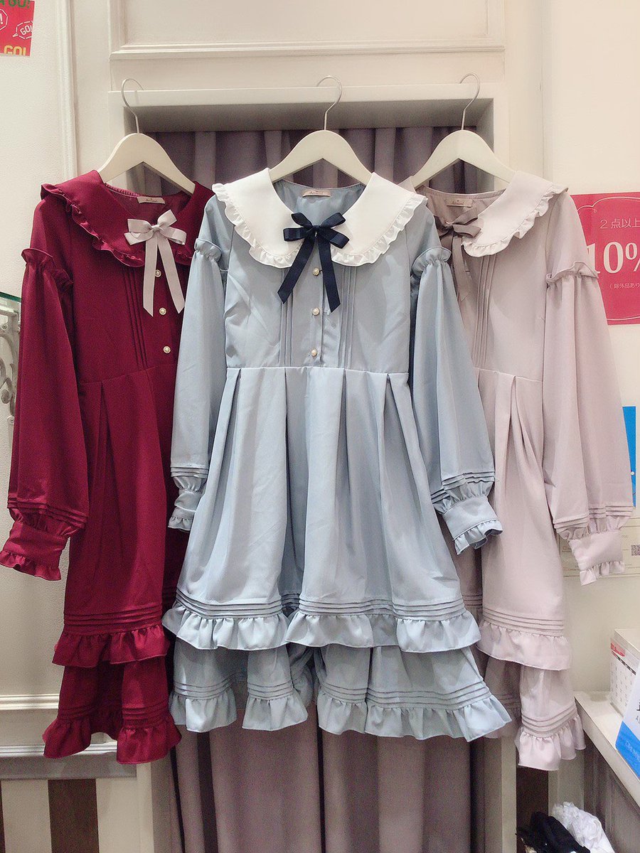 ꫛꫀꪝ①✧‧˚ ＊Romantic Heroine ワンピース＊ ボルドー/サックス