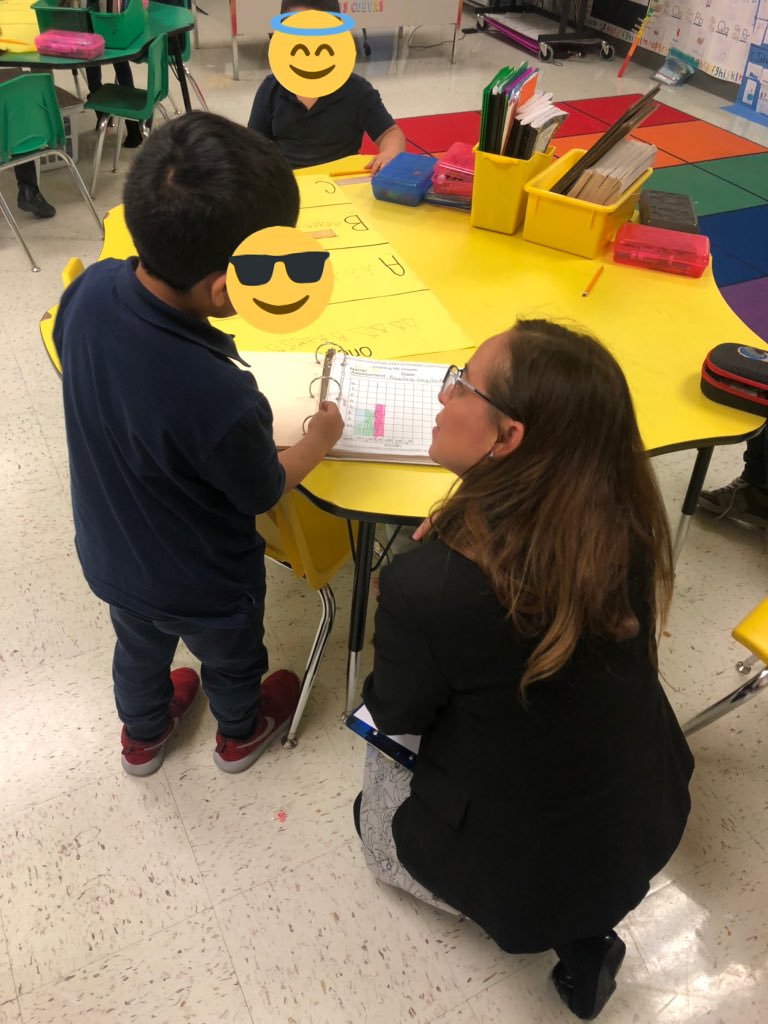 NormaBarragan10's tweet photo. #SunMol TwitterChallenge @MolinaSunset @CMSoto_Leaders @TheLeaderinMe Student discussing leadership binders and goals. https://t.co/pnUD9chDRw