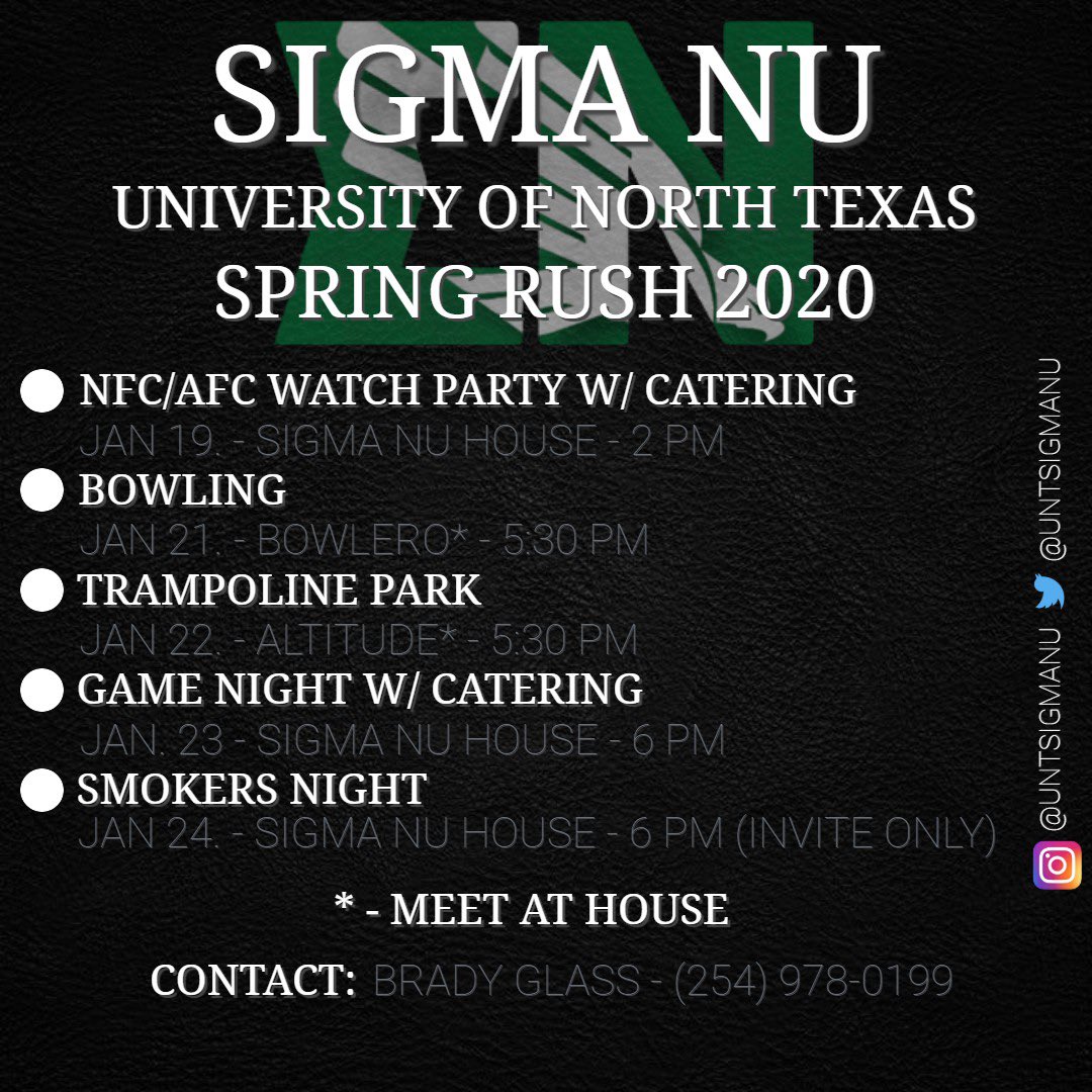 UNT Sigma Nu (@UNTSigmaNu) / Posts / X