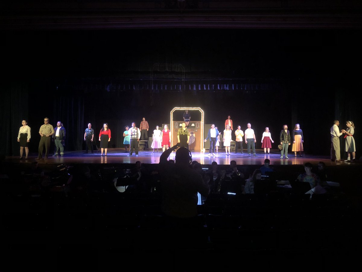 Last dress rehearsal before the show opens this weekend!!