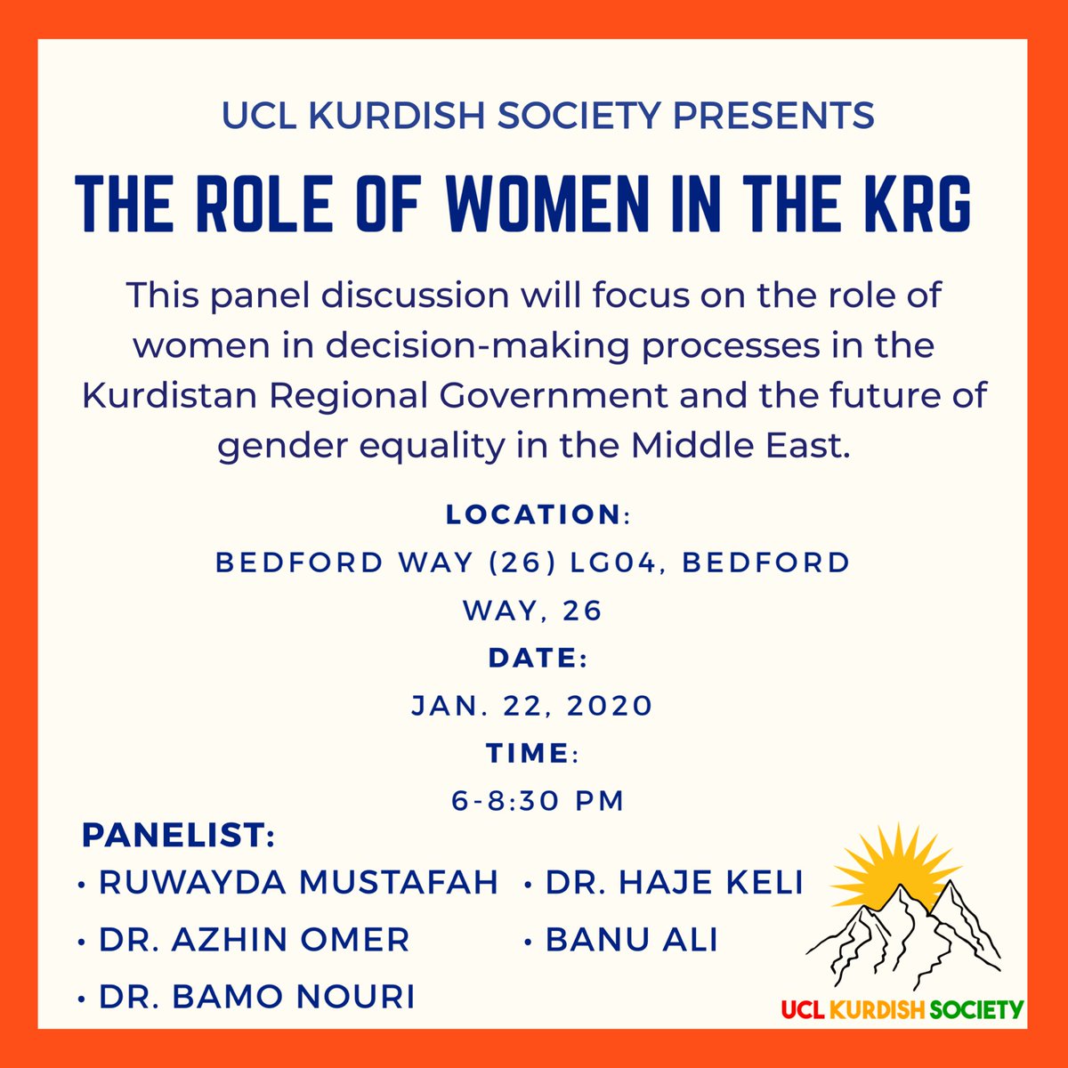 UCL Kurdish Society tweet media