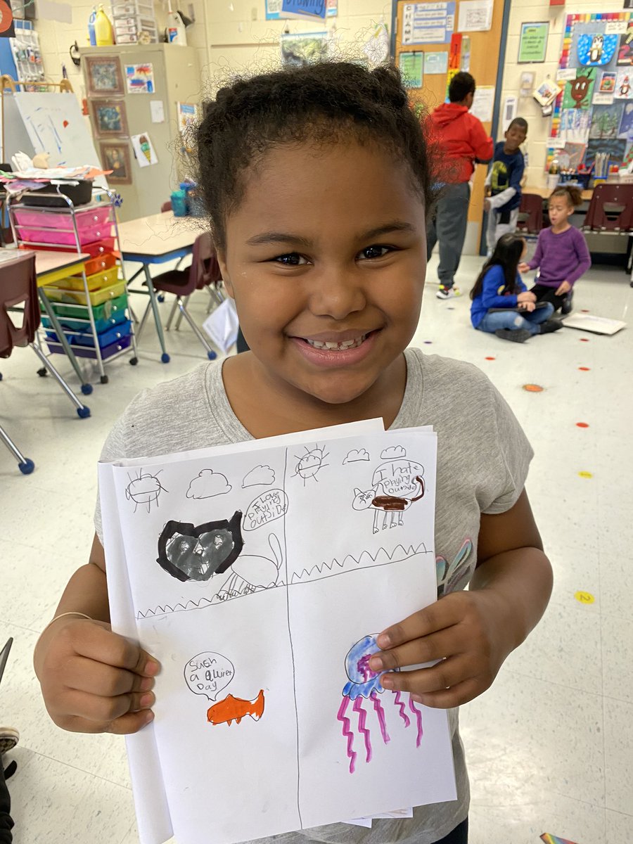 I love all the details these third grade students are planning for their clay tiles.