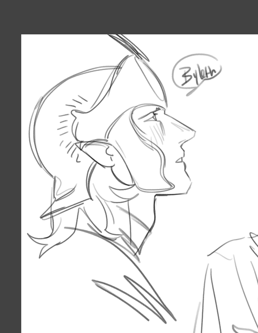 Drawing Byleth/Indech is like drawing Marc Antony x Cleopatra 