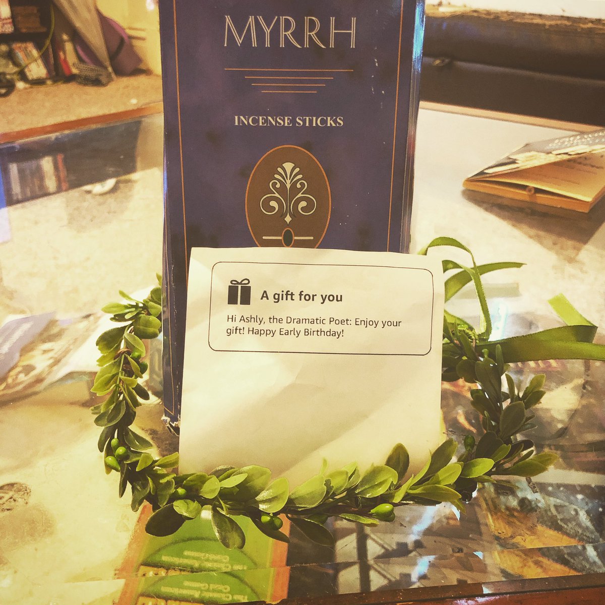 ashlurtis's tweet photo. If you don’t have a friend who sends thoughtful early birthday gifts to you at work, I feel sorry for you man. https://t.co/uzOrc17P2J
