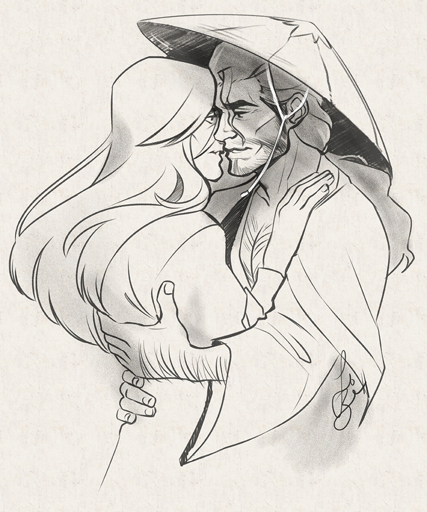 Got to walk down memory lane when @padmabhujaga commissioned me to draw Jushiro and Shunsui ;u; One of my favorite Bleach ships. Thank you for letting me draw these two for you!!