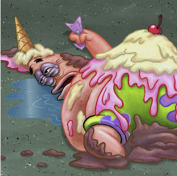 SpongeBob's tweet photo. #tbt to that time Pat got too wild https://t.co/5eSaMe7ygP