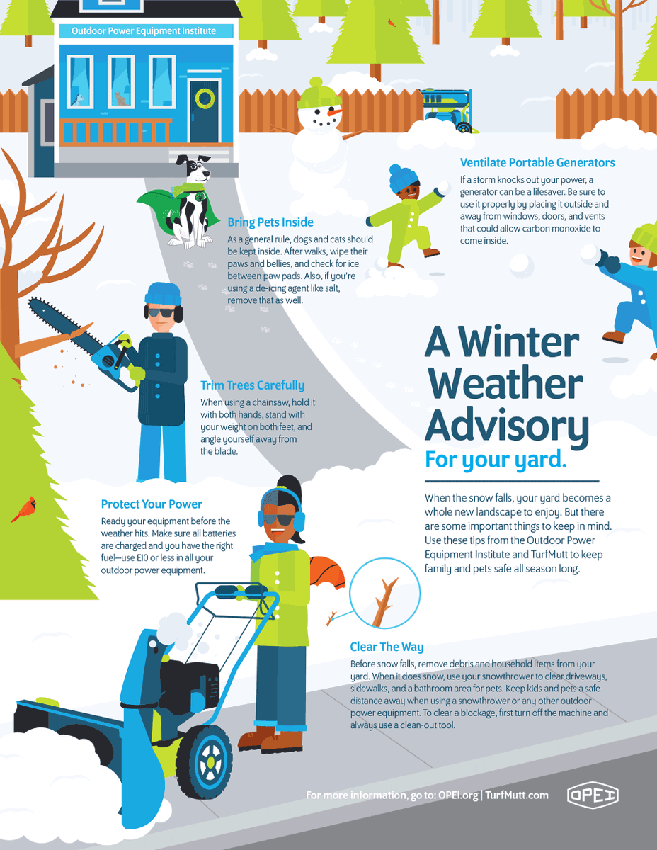 We've got a winter weather advisory for your yard. See our #infographic for a few tips to help you get ready for winter weather. ow.ly/Sr2450xPcCh