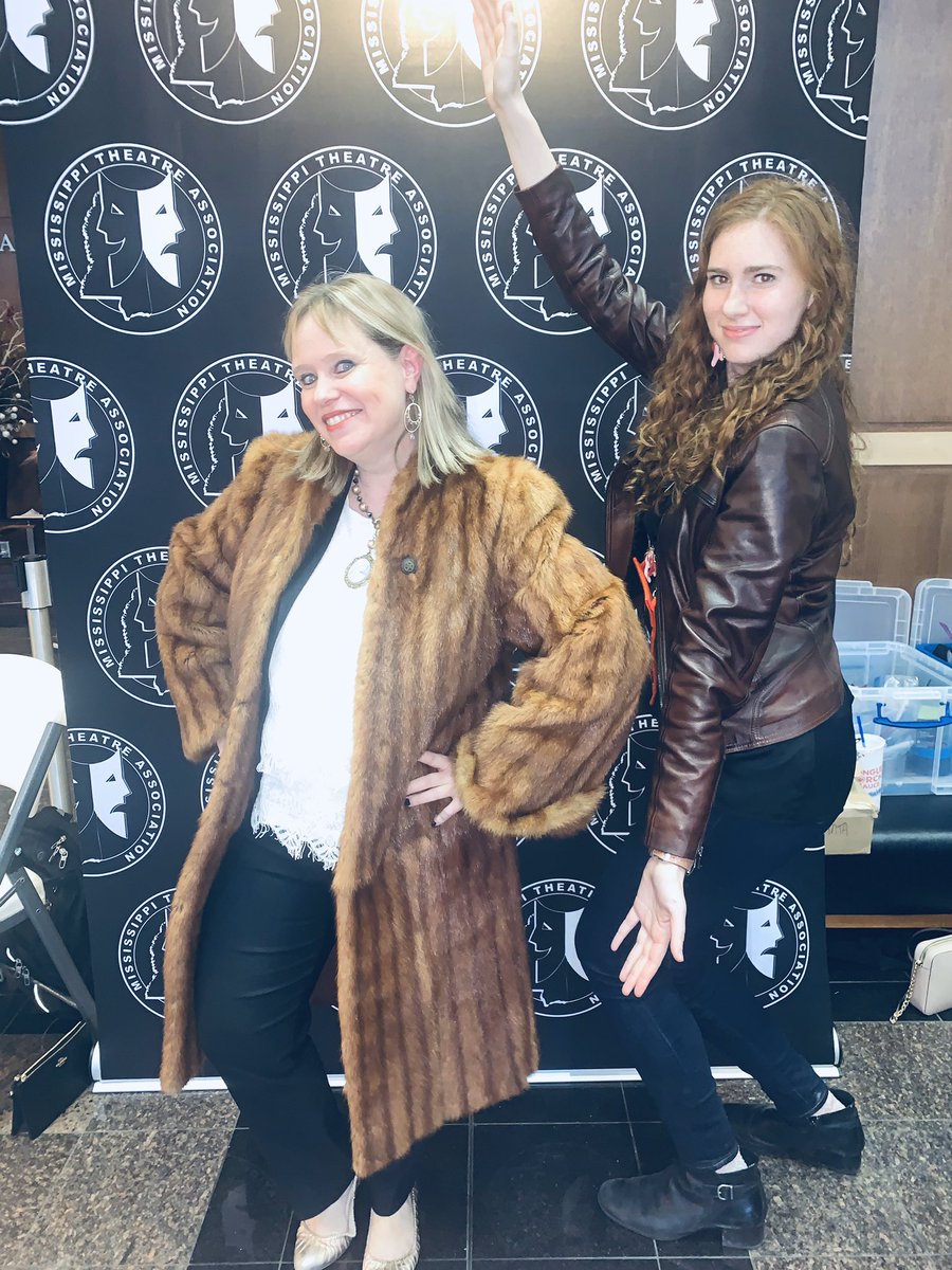 mstheatre's tweet image. Check out one of the great auction items! Bid on this fur coat and more at #MTA2020 Starting at 3pm tomorrow in the Ford Center! #ScholarshipFun