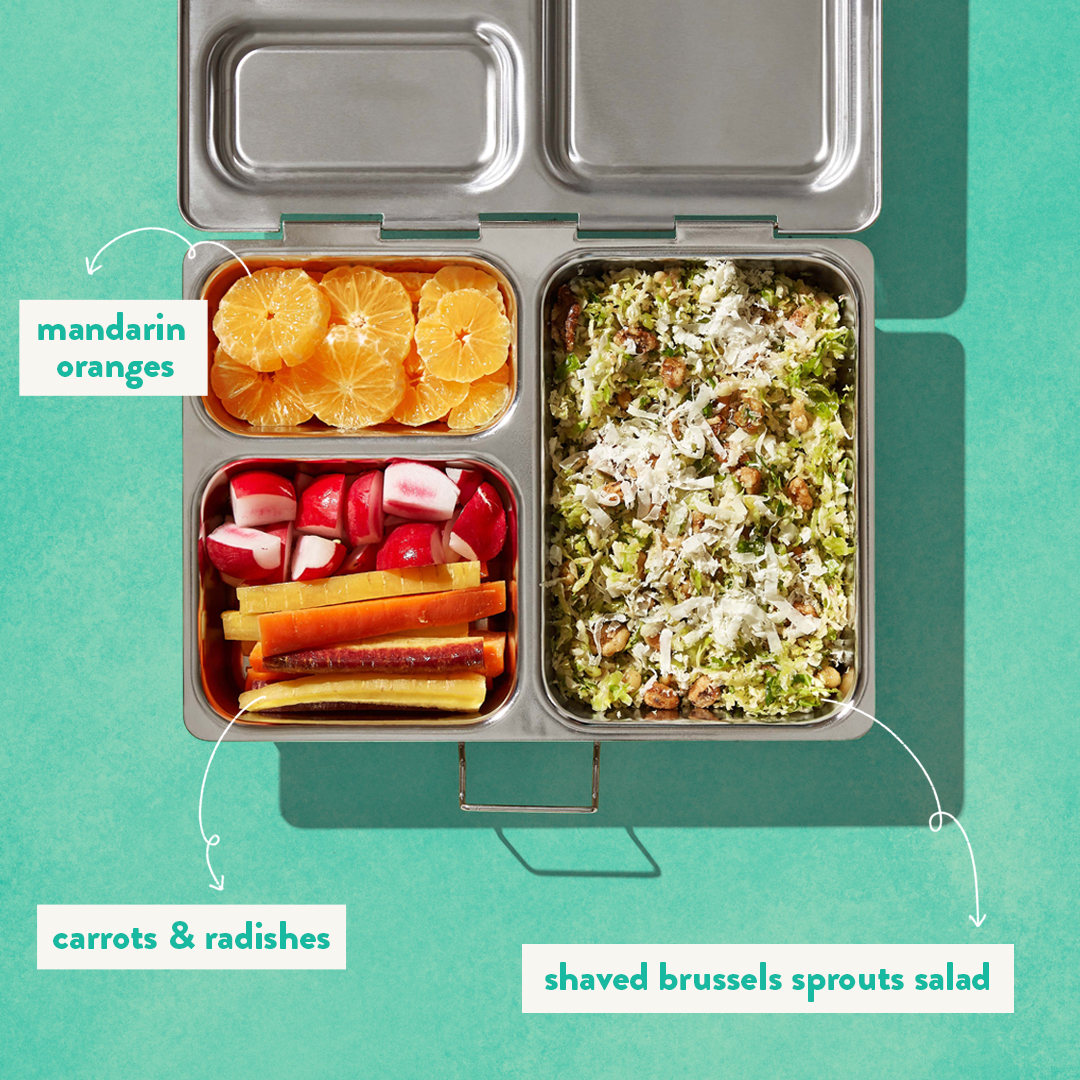 Eat less, nourish more. A large part of #MindfulMunching is being aware of where our food is coming from. The fresher your food is, the more nutrients it has. Find the recipe for this Shaved Brussels Sprouts Salad on the blog!

👉 planetbox.com/blogs/blog/sha…