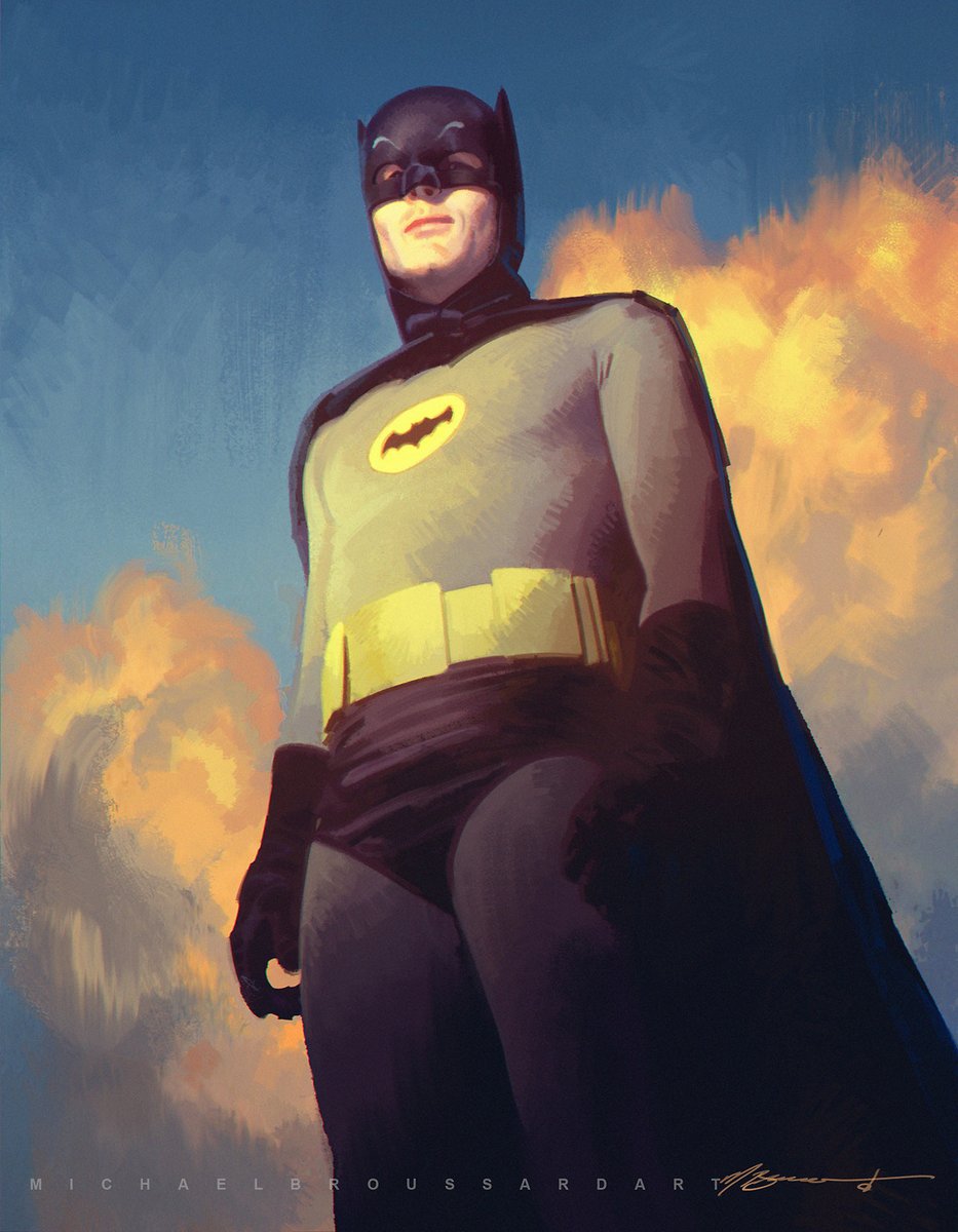 HPL_JDeLaughter's tweet photo. 🦇Have no concerns, citizens, because I am on the job, as a duly-deputized arm of the law🎨michael broussard🦇#AdamWest #Batman #TheBrightKnight https://t.co/qULa5Sb3Gz
