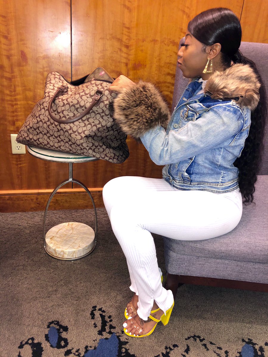 Call_Me_Cae's tweet photo. I’m in my bag like it’s fries at the bottom 🔥💕 

How y’all coming 2020? shiècbyshié (ig) custom set and fur jacket created by me 💗 order yours today 🥰 
#cau #cau2020 #Auc #AUC20 #stlouisdesigner #Atlanta #Clarkatlantauniversity https://t.co/N6kwJZzAMN