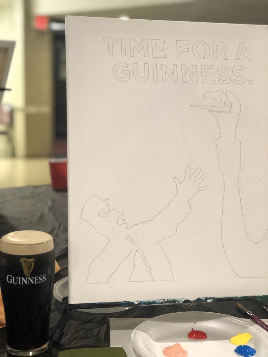 BriDiddy's tweet photo. Time to add another painting to my collection #TimeForAGuinness @GuinnessIreland https://t.co/EX0tA67JxP