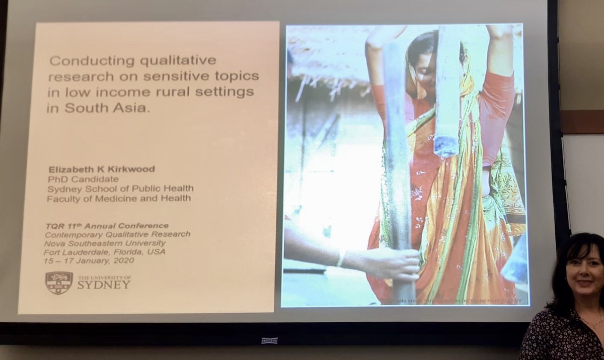 ghnrc's tweet photo. @NeeloyAlam &amp; @ElizabethKKirk1 presented qualitative papers today at #TQR2020 https://t.co/K4NwbBaYcU