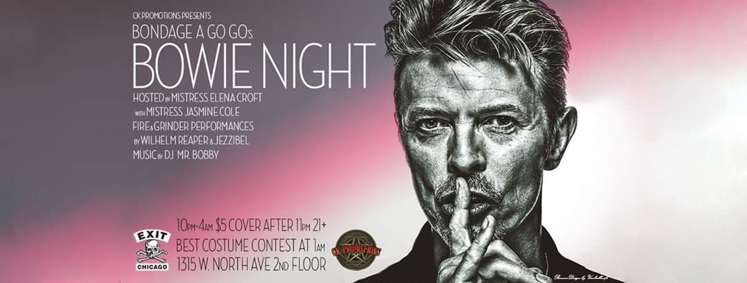 Tonight come out to celebrate the Goblin King! Glam it up, dress in your Best Bowie outfit and compete in our costume contest at 1AM, to WIN PRIZES &amp; TICKET GIVEAWAYS to
The 69 Eyes / Wednesday 13 
Plack Blague / NGHTCRWLR

Doors open at 10pm with a $5 cover charge after 11pm