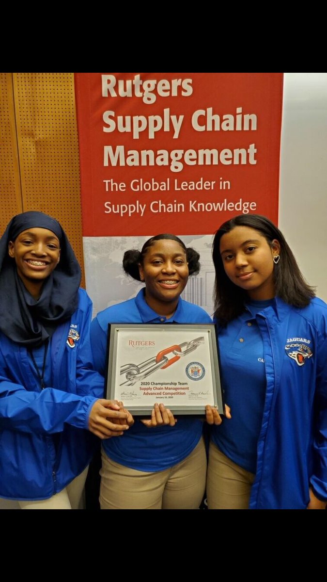 FriendsEast's tweet photo. I am incredibly proud of my CTE faculty members and students for winning the Rutgers Supply Chain Management Award for the second consecutive year!

#JaguarStrong
#BackToBackChampions
#22ndCenturyReady! https://t.co/0Y0cP5i65T