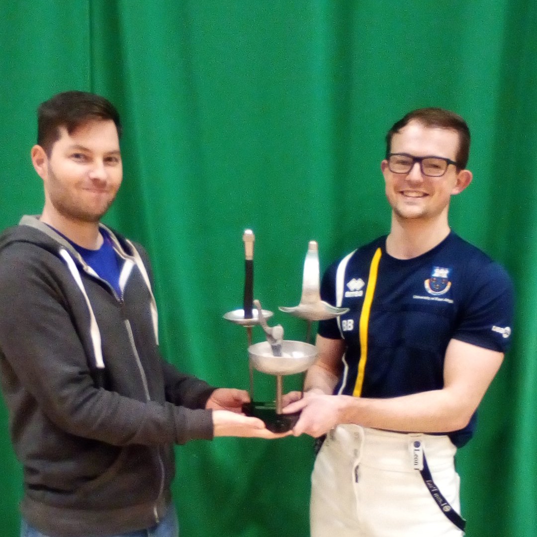 We're so proud to win the Blackwell trophy for our participation and excellent results at this year's County Champs🤺 Thanks to everyone involved and who entered, its the first time we've ever won it. Hopefully we can hold onto it 😛 #success #countychamps #fencing #ueasport