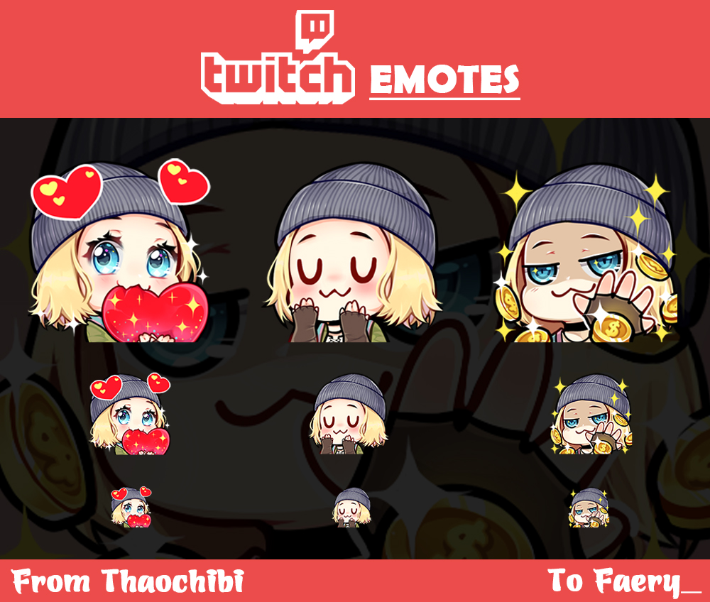 Ann My Twitch Emotes Finally Got Approved Done By The Talented Thaochibi4 Featuring Me Dressed As Nea I Will Definitely Be Returning For More If I Ever Get