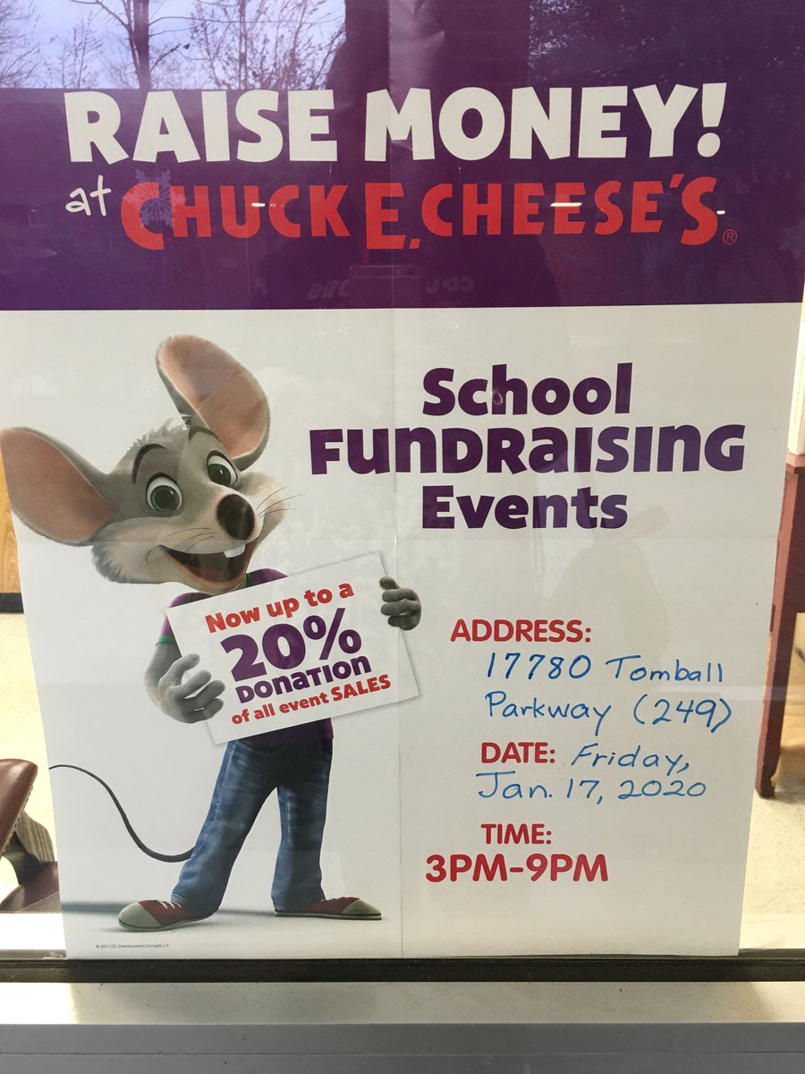 We are inviting all of our parents, students and staff to our first Chuck E. Cheese night. Tomorrow January 17 at the Willowbrook location. The class with the most people attending will win a prize. I’ll see you there!