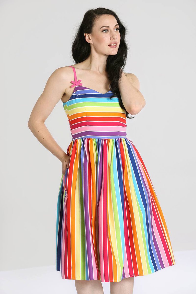 SS20 lines are looking gorgeous, gorgeous bright colourful prints, does anyone want to see anything at Vendemia in particular, and we have some surprises for our lovely customers too, register or pop in shop to find out more. #rainbow #swingdress #50s #springsummer 
#ss2020
