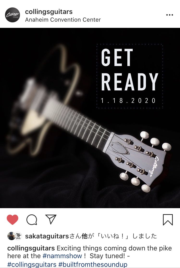 しかしCollingsのNAMM2019で一番気になるのはコレである…😳😳