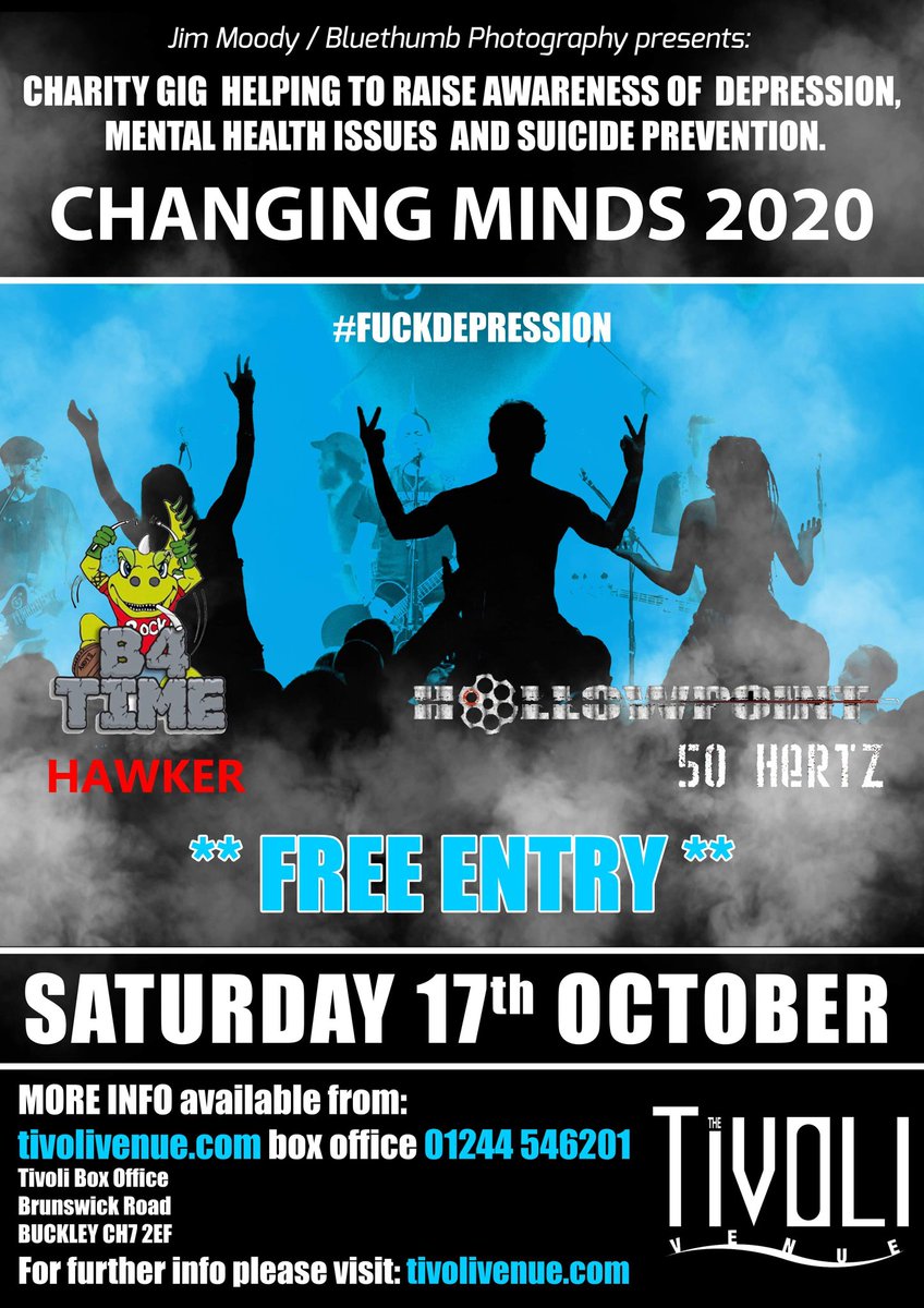 2 more bands wanted to complete the lineup for this gig on October 17th at <a href="/Tivoli_Venue/">The Tivoli Venue</a> Buckley