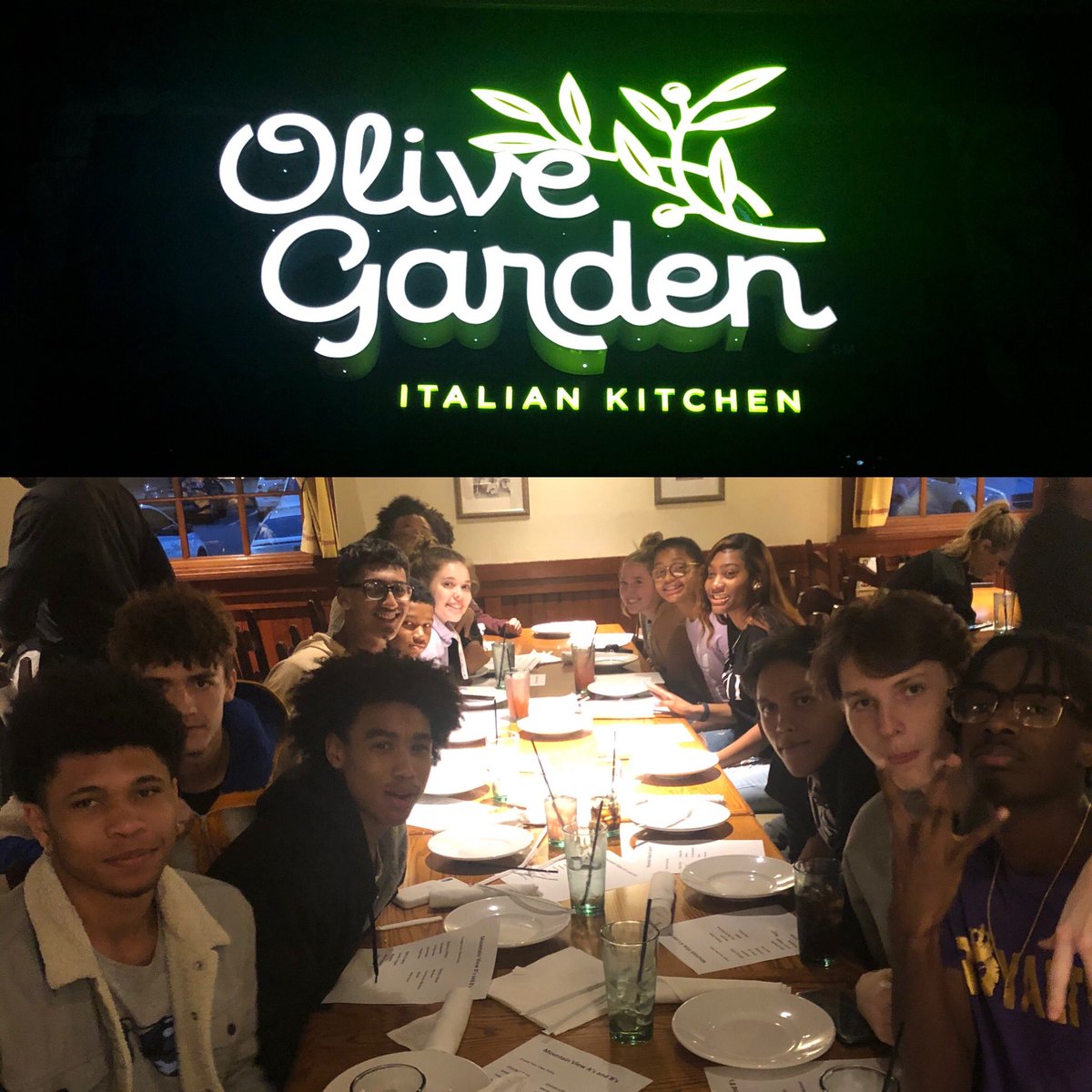 Enjoying a night with our student athletes at the A’s &amp; B’s dinner. Thank you @schuster_says for all of your time and effort. Thank you <a href="/olivegarden/">Olive Garden</a> Mall of GA. <a href="/MVHSLadyBearsBB/">MVHS Lady Bears BB</a>