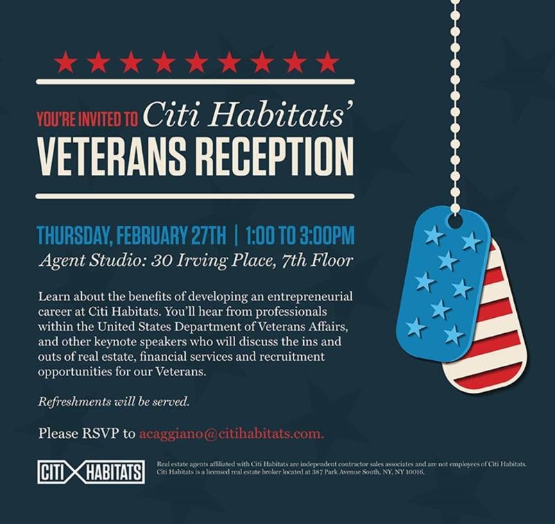 BaruchVeterans's tweet photo. ➡️VETERANS RECEPTION! 
Save the date &amp; don’t forget to RSVP to ✉️acaggiano@citihabitats.com https://t.co/eZdVBQPBDp