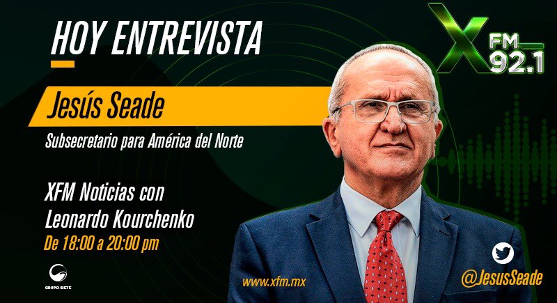 LKourchenko's tweet photo. El #TMEC fue aprobado por el Senado de Estados Unidos y de esto hablaremos hoy en cabina con @JesusSeade, jefe negociador de México.

Nos escuchamos ya a las 6 pm en #XFMNoticias por @XFM921. https://t.co/HG5InR0ffa