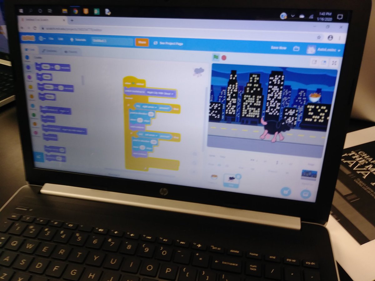 bquentin3's tweet photo. Great first day back at digital making club! 3rd grade worked on a @scratch game while 4th & 5th worked on #RaspberryPi with Python to create a "don't fall in the lava" #MinecraftPi game. @Sinclair_ES #HISD https://t.co/qvTZngG4ls
