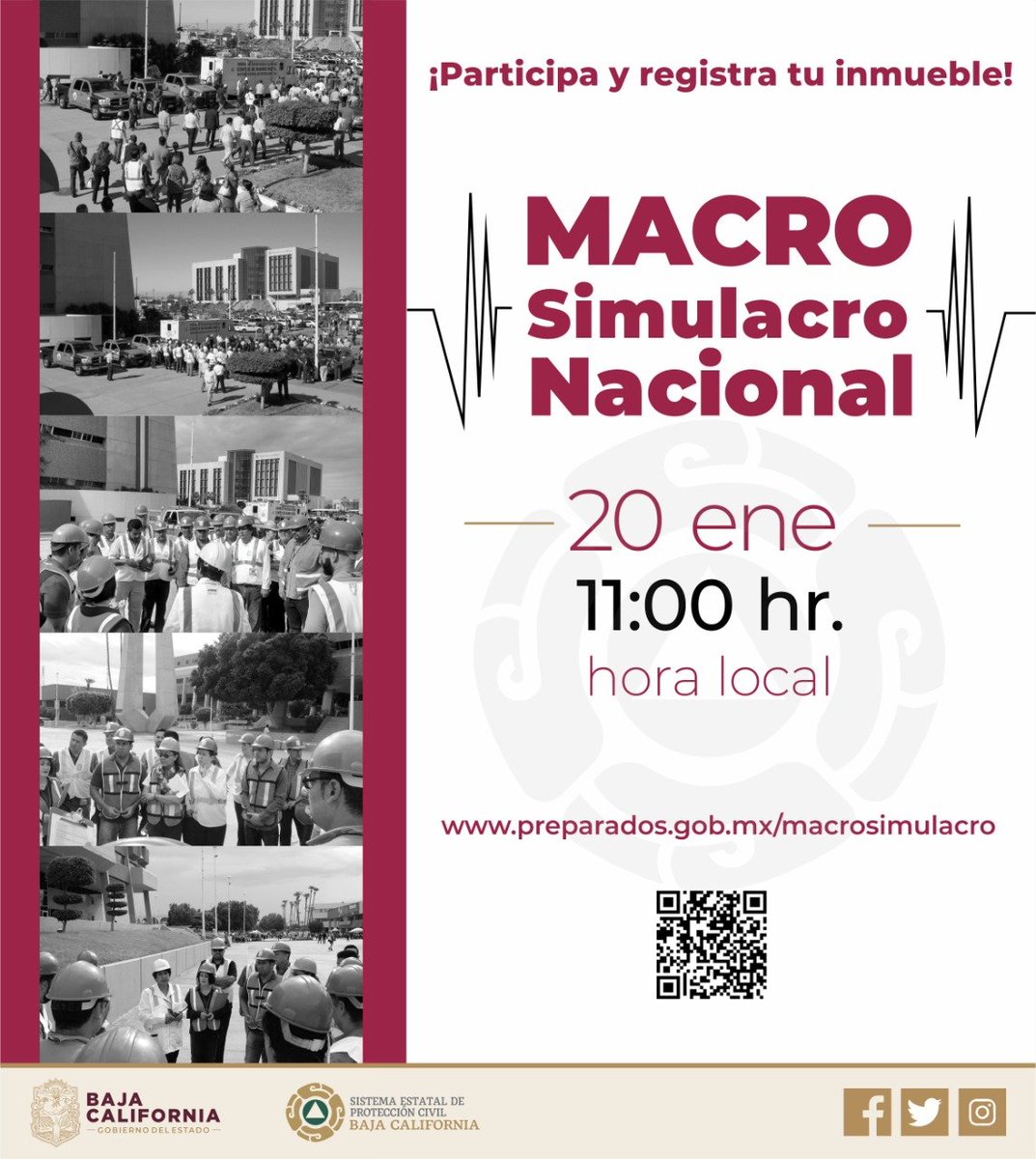 🔴Baja California: apoyemos el #MacroSimulacroNacional2020