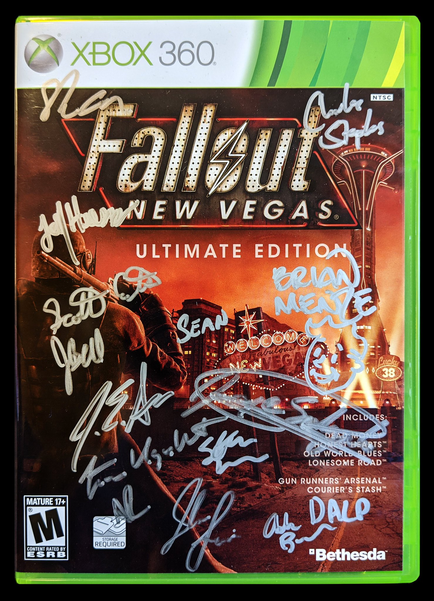 Obsidian Fallout New Vegas Ultimate Edition 𝗫𝗯𝗼𝘅 𝟯𝟲𝟬 Signed Auction Reply To 𝗧𝗛𝗜𝗦 Tweet With Your Bid In Aud To Participate Help Us Support Australian Firefighters Wildlife Gamedevsforfireys