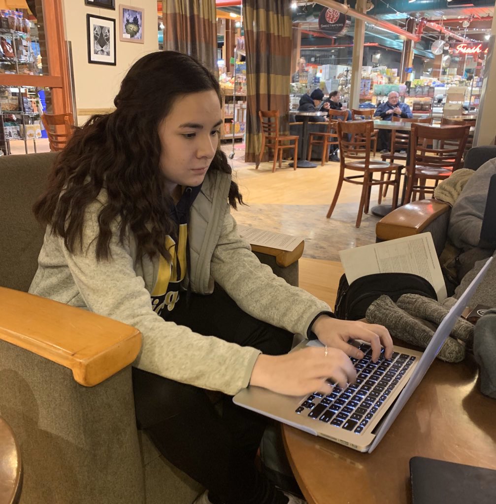 MsGHuronHigh's tweet photo. CP Coffeeshop Night!!! Check out some of our seniors coming downtown to grind out their reflective projects. Go Rats!-#iblife, #cpfam, @A2_IB_CP, @A2_IB, @ib_c_p https://t.co/moNTpKngjh