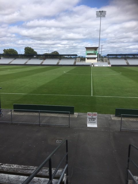 TasmanU's tweet photo. Lansdowne Park looking superb ready for the Tasman United vs Southern United fixture tomorrow live on SKY! Kick off at 4PM. Free entry.

Thank you to the Marlborough District Council, Marlborough Football, and Dodson Street Cafe and Bar for supporting this event in the region. https://t.co/pHtWbXmkLZ