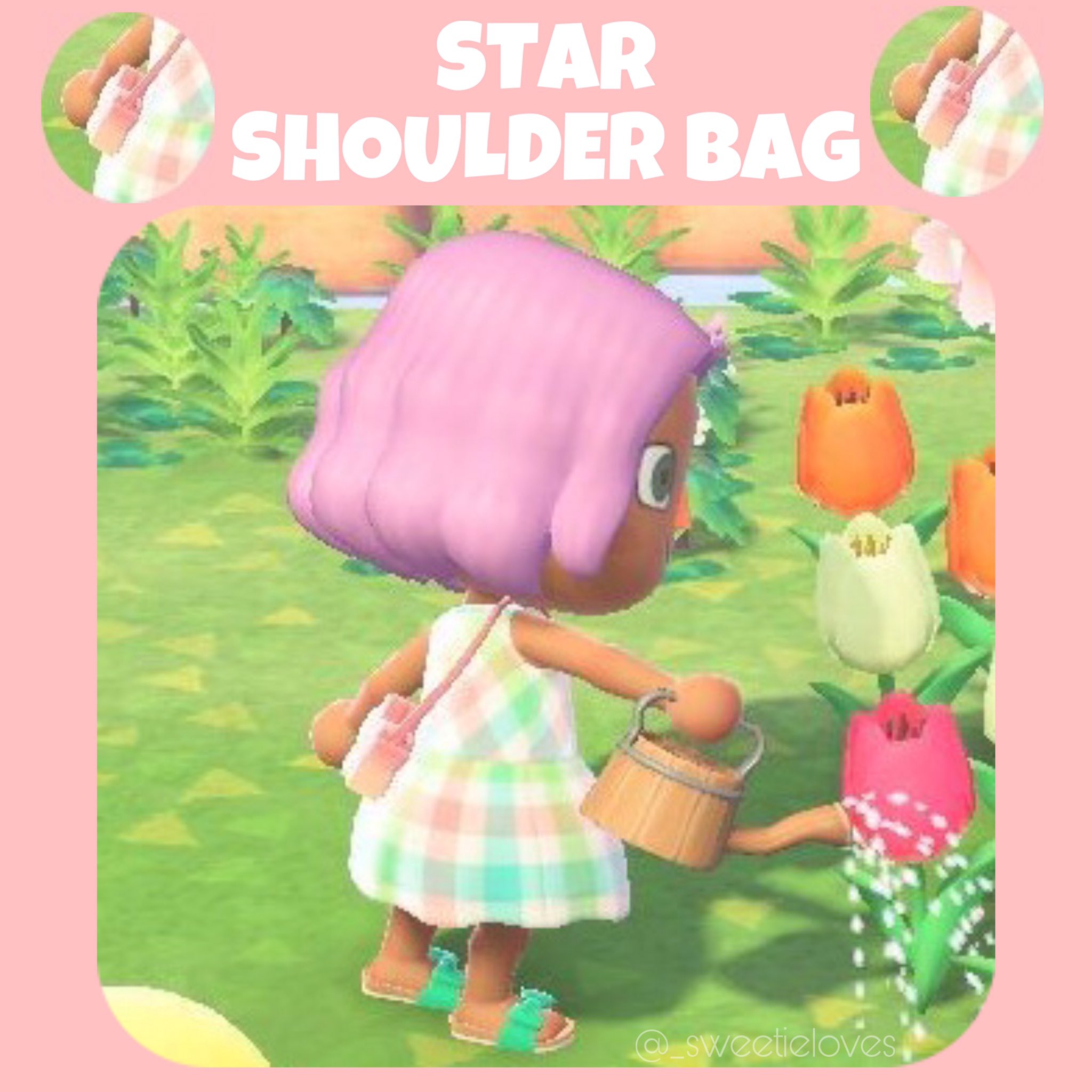 🦜♡ Lala ♡🐦 on X: First though : A star shoulder bag, but after comments  on insta, it can be a cherry blossom too ⭐️ what do you think ?  #AnimalCrossingNewHorizons  / X