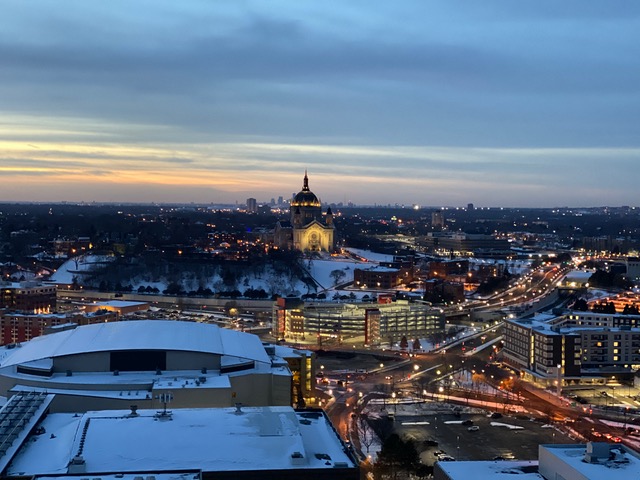 CathedralHF's tweet photo. Our Cathedral of Saint Paul stands proud in the Saint Paul skyline..absolutely beautiful! The Cathedral Heritage foundation is an independent volunteer community organization whose mission is preserving this amazing Cathedral so it can last many more years in the sunset! #mymn https://t.co/in0ByisuyO