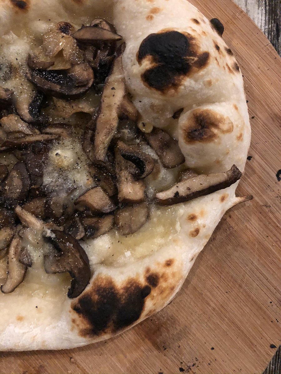 lanaturalmiami's tweet photo. Wild mushrooms, black pepper, fontina https://t.co/fcqvf3lv6A